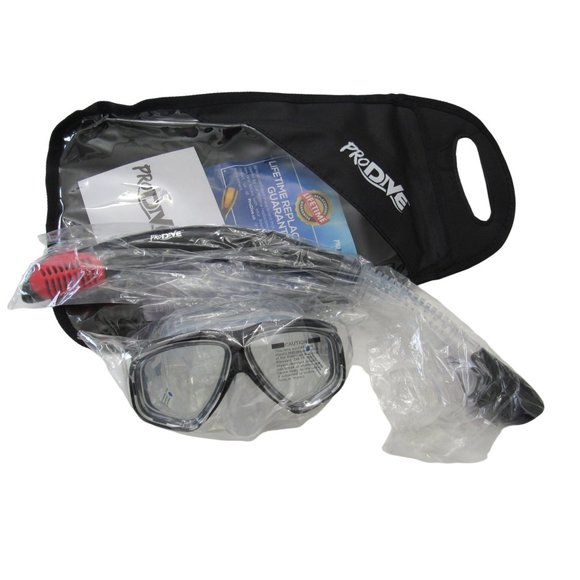 PRODIVE DRY TOP SNORKEL MASK  SET WITH TEMPERED GLASS - Picture 6 of 9